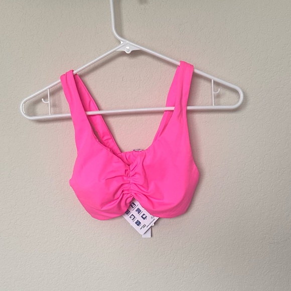 Pink Ruched Bikini Top - Picture 4 of 10